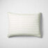 Фото #1 товара King Heavyweight Linen Blend Stripe Pillow Sham Natural - Casaluna