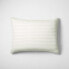 King Heavyweight Linen Blend Stripe Pillow Sham Natural - Casaluna