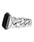 Women's Silver-Tone Mixed Metal Chain Link Bracelet for Apple Watch, Compatible with 42mm, 44mm, 45mm