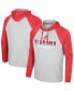 Men's Heather Gray Alabama Crimson Tide Hasta La Vista Raglan Hoodie Long Sleeve T-shirt