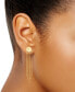 ფოტო #2 პროდუქტის Multi-Chain Disc Front to Back Drop Earrings in 10k Gold