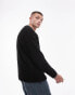 Фото #3 товара Topman – Locker geschnittener Bouclé-Pullover in Schwarz