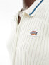 Dickies elkhart knitted zip cardigan in off white ecru