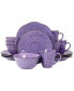 Фото #1 товара Сервировка стола Elama набор посуды из керамики Aitana реактивное глазурование, комплект на 16 персон