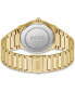 ფოტო #3 პროდუქტის Men's Candor Gold Ion Plated Stainless Steel Bracelet Watch 41mm