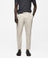 Men's Slim-Fit Cotton Pleated Pants