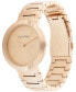 ფოტო #2 პროდუქტის Women's Carnation Gold-Tone Stainless Steel Bracelet Watch 38mm