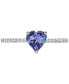 ფოტო #5 პროდუქტის EFFY® Tanzanite (5/8 ct. t.w.) & Diamond (1/10 ct. t.w.) Heart Ring in Sterling Silver