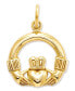 Фото #1 товара 14k Gold Charm, Claddagh Charm