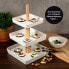 Фото #7 товара Obst Etagere Porzellan 3 Etagen + Zange