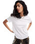 Noisy May short sleeve t-shirt in white