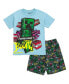 ფოტო #1 პროდუქტის Boys Creeper T-Shirt and French Terry Shorts Outfit Set to