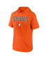 ფოტო #3 პროდუქტის Men's Orange Oklahoma State Cowboys Outline Lower Arch Hoodie T-shirt