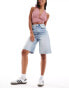 Miss Selfridge denim jort in light blue wash VERWASCHENES HELLBLAU, 34 - фото #1