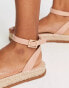 Truffle Collection flatform espadrille sandals in natural