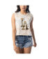 ფოტო #1 პროდუქტის Women's White Los Angeles Dodgers Washed Muscle Tank Top