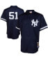 Фото #1 товара Men's Bernie Williams Navy New York Yankees Cooperstown Mesh Batting Practice Jersey