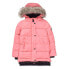 Фото #1 товара Куртка детская TUC TUC No Rules - розовая, с меховым капюшоном, коллекция No Rules