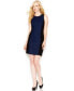 Фото #1 товара Kensie Women's Paneled Sleeveless Scoop Neck Dress Blue Black S