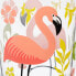 4er Set Trinkgläser mit Flamingo-Motiv