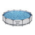 BESTWAY Steel Pro Max oberirdischer Pool rund Durchmesser 366 x 76 cm, Kartuschenfilter