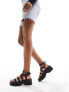 Фото #5 товара Glamorous platform strappy sandals in black