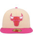 Фото #3 товара Men's Orange, Pink Chicago Bulls Passion Mango 59FIFTY Fitted Hat