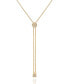 Фото #1 товара Vince Camuto gold-Tone Pave Slider Bolo Necklace