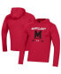 Фото #1 товара Men's Red Maryland Terrapins On Court Shooting Long Sleeve Hoodie T-shirt