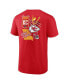 ფოტო #3 პროდუქტის Men's Red Kansas City Chiefs Split Zone T-Shirt