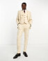 Фото #6 товара ASOS DESIGN slim oxford suit jacket in sand