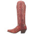 Dan Post Boots Silvie Leather Snip Toe Cowboy Womens Red Casual Boots DP4274