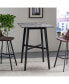 Modern Laminate Bar Table for Dining, Kitchens, and Bars Grey+Black, 1 Count - фото #5