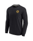 ფოტო #3 პროდუქტის Men's and Women's Black Boston Bruins Super Soft Long Sleeve T-shirt