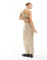 Фото #4 товара Pimkie cami strap bodycon maxi dress in beige