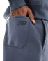 New Balance Iconic collegiate fleece jogger in grey