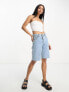 Фото #7 товара ASOS DESIGN scarf hem bandeau top with ruched sides in white