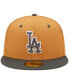 Фото #3 товара Men's Brown, Charcoal Los Angeles Dodgers Two-Tone Color Pack 59FIFTY Fitted Hat