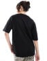 Фото #4 товара Stradivarius oversized heavy cotton t-shirt in black