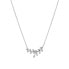 Silver necklace with zircons Branch AJNA0017