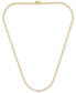 ფოტო #6 პროდუქტის Lab Grown Diamond Round & Emerald-Cut 17" Collar Necklace (3 ct. t.w.) in 14k White Gold or 14k Yellow Gold