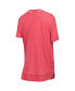 Women's Crimson Distressed Oklahoma Sooners Arch Poncho T-shirt