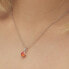 Фото #3 товара Silver pendant with red zircon Fancy Vitamin Orange FVO04