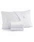 Фото #1 товара Easy Care Solid Microfiber 3-Pc. Sheet Set, Twin XL, Created for Macy's