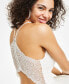 ფოტო #4 პროდუქტის Juniors' Glitter Stretch-Lace Bodycon Dress