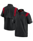 ფოტო #3 პროდუქტის Men's Black Atlanta Falcons Sideline Coaches Short Sleeve Quarter-Zip Jacket