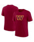 Фото #2 товара Men's Burgundy Washington Commanders Rewind Logo Tri-Blend T-shirt