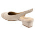 Фото #5 товара Trotters Dea T7001-114 Womens Beige Narrow Leather Slingback Heels Shoes 10.5