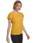 Фото #2 товара Women's Crewneck Flutter-Sleeve Blouse