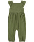 Baby Flutter-Sleeve Jumpsuit 9M